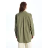 LCWAIKIKI Classic Yeşil Düz Oversize Kadın Gömlek Tunik
