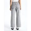 LCW Jeans Gri Wideleg Kadın Jean Pantolon