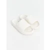 LCW STEPS Beyaz Kalın Taban Tek Bantlı Kadın Terlik