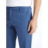 LCWAIKIKI Classic Indigo Dar Kalıp Gabardin Erkek Chino Pantolon