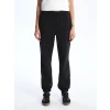 XSIDE Siyah Kadın Beli Lastikli Düz Jogger Eşofman Altı