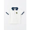 LCW Kids Ekru Polo Yaka Kısa Kollu Erkek Bebek Tişört ve Şort 2li Takım