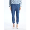 LCW Modest Indigo Beli Lastikli Carrot Fit Kadın Jean Pantolon