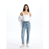 LCW Jeans Indigo Mom Fit Kadın Jean Pantolon
