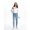 LCW Jeans Indigo Mom Fit Kadın Jean Pantolon