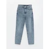 LCW Jeans Indigo Mom Fit Kadın Jean Pantolon