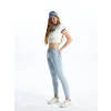 LCW Jeans Indigo Slim Mom Kadın Jean Pantolon