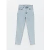 LCW Jeans Indigo Slim Mom Kadın Jean Pantolon