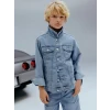 LCW Kids Indigo Okulun Favorisi Jean Ceket