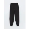 LCW Kids Siyah Beli Lastikli Kız Çocuk Jogger Pantolon