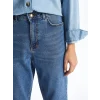 LCW Jeans Indigo Slim Mom Kadın Jean Pantolon