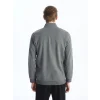 LCWAIKIKI Classic Antrasit Dik Yaka Uzun Kollu Erkek Kalın Sweatshirt