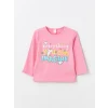 LCW Kids Pembe Bisiklet Yaka Uzun Kollu Kız Bebek Tişört 2li