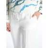 LCW Modest Beyaz Beli Lastikli Rahat Kalıp Kadın Pantolon