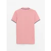 LCWAIKIKI Classic Pembe Polo Yaka Kısa Kollu Pike Erkek Tişört