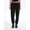 LCW Vision Siyah Beli Lastikli Baskılı Kadın Jogger Eşofman Altı