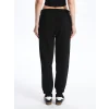 LCW Vision Siyah Beli Lastikli Baskılı Kadın Jogger Eşofman Altı
