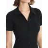 LCWAIKIKI Classic Siyah Polo Yaka Kadın Bodycon Elbise