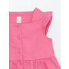 LCW Kids Pembe Kare Yaka Kolsuz Basic Kız Bebek Gömlek