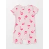 LCW baby Pembe Bisiklet Yaka Kız Bebek Tulum 2li