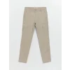 LCWAIKIKI Classic Bej Dar Kalıp Gabardin Erkek Chino Pantolon