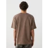 XSIDE Kahverengi Bisiklet Yaka Penye Erkek Tişört