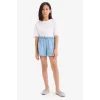 Defacto B6574 Mavi Kız Çocuk Jean Şort
