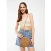 LCW ACCESSORIES Kahverengi Hasır Kadın Çapraz Çanta