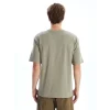 XSIDE Haki Bisiklet Yaka Penye Erkek Tişört