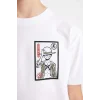 Defacto D2408 Beyaz Erkek Çocuk One Piece Bisiklet Yaka Kısa Kollu Tişört
