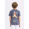 Defacto C3109 Gri Erkek Çocuk Avatar the Last Airbender Bisiklet Yaka Kısa Kollu Tişört