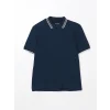 LCWAIKIKI Classic Lacivert Polo Yaka Kısa Kollu Erkek Tişört