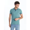 LCWAIKIKI Classic Yeşil Polo Yaka Pike Erkek Tişört