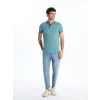 LCWAIKIKI Classic Yeşil Polo Yaka Pike Erkek Tişört