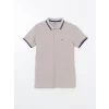 LCWAIKIKI Classic Bej Polo Yaka Pike Erkek Tişört