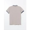 LCWAIKIKI Classic Bej Polo Yaka Pike Erkek Tişört