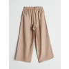 LCW Modest Bej Beli Lastikli Geniş Paça Kadın Pantolon