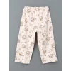 LCW Kids Ekru Bisiklet Yaka Kız Çocuk Pijama Takım