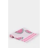 Defacto W9354 Pembe Kız Çocuk Desenli Plaj Havlusu
