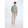 Defacto D7932 Haki Regular Fit Kısa Kollu Waffle Polo Tişört