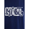 Mavi 0611789-70758 İstanbul Baskılı Lacivert Tişört