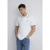 Mavi 066039-620 Şerit Detaylı Beyaz Polo Tişört