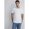 Mavi 066039-620 Şerit Detaylı Beyaz Polo Tişört