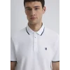 Mavi 066039-620 Şerit Detaylı Beyaz Polo Tişört