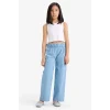 Defacto E6689 Mavi Kız Çocuk Wide Leg Jean Pantolon