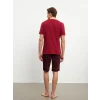 LC WAIKIKI Kirmizi Standart Kalıp Erkek Şortlu Pijama Takımı