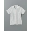 LCW Vision Beyaz Kısa Kollu Çizgili Erkek Çocuk Gömlek