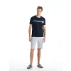 LC WAIKIKI Lacivert Standart Kalıp Erkek Şortlu Pijama Takımı