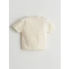 LCW baby Ekru Basic Erkek Bebek Tişört ve Şort 2li