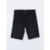 LCW Jeans Siyah Standart Kalıp Erkek Jean Şort